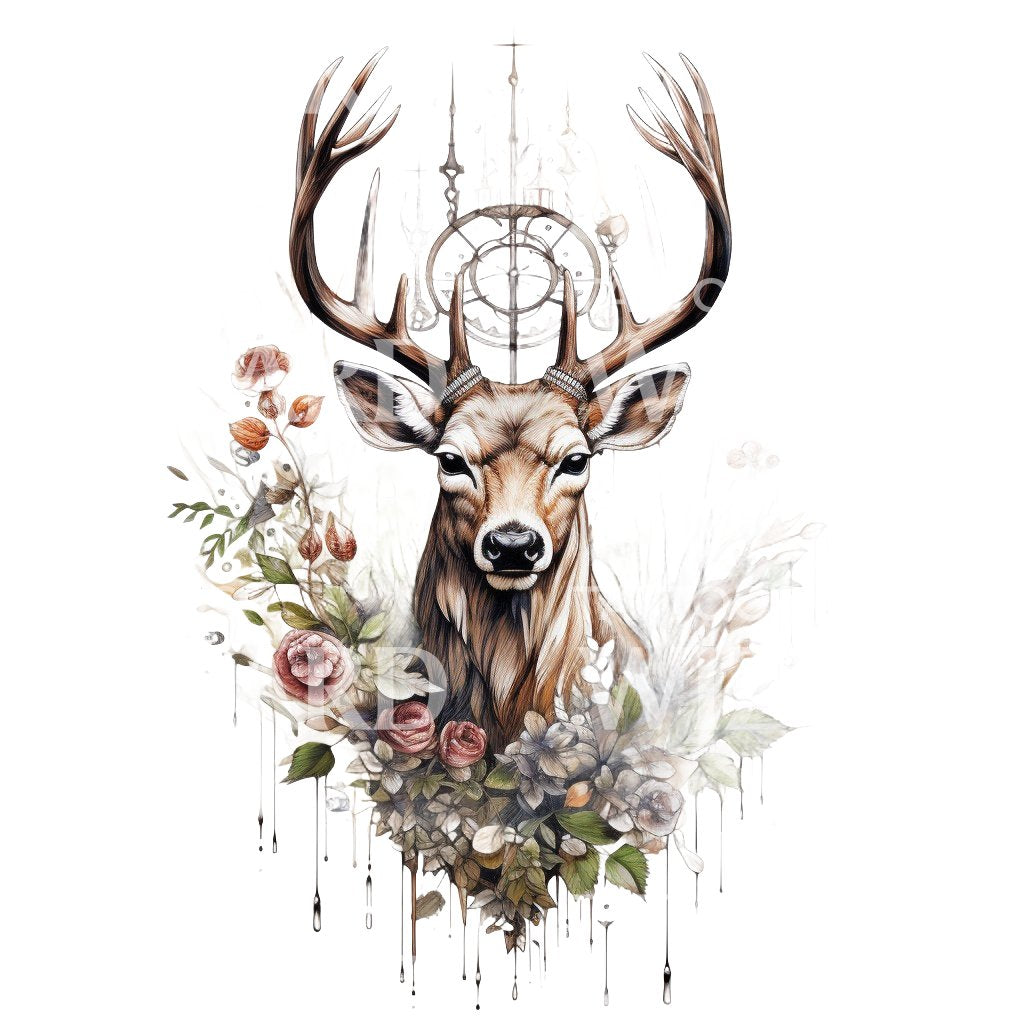 45+ Cute, Inspiring & Beautiful Deer Tattoo Designs | PetPress | Deer tattoo,  Deer tattoo designs, Animal tattoos